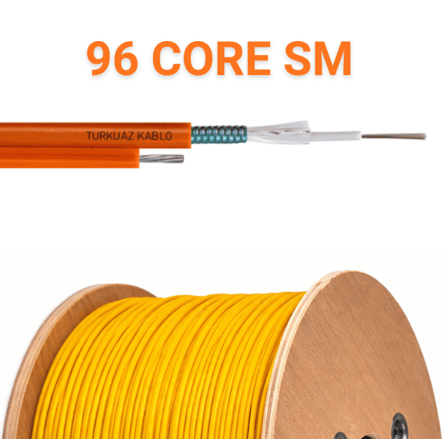 Askı Telli 96 Core Fiber Kablo SM