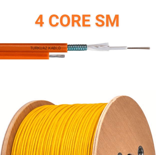 Askı Telli 4 Core Fiber Kablo SM