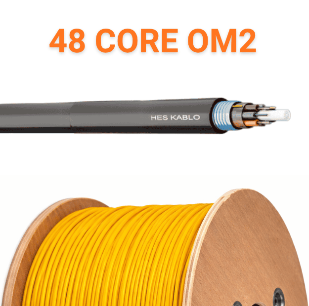 48 Core Fiber Optik Kablo OM2 MM