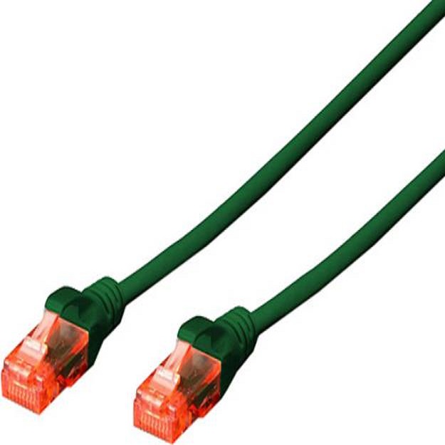 CAT6 U-UTP Ethernet Kablosu Yeşil 3 Metre
