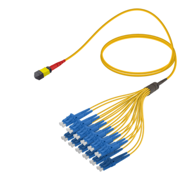 MPO Fiber Kablo Female-LC/UPC Base-24 SM