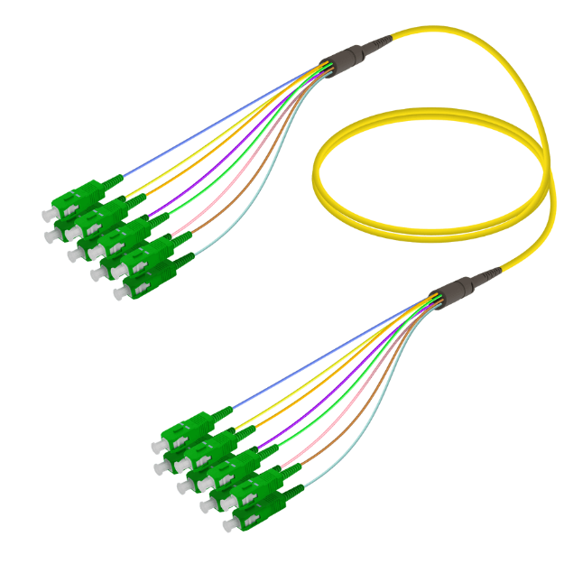 Fanout Kablo SC/APC-SC/APC 8 SM