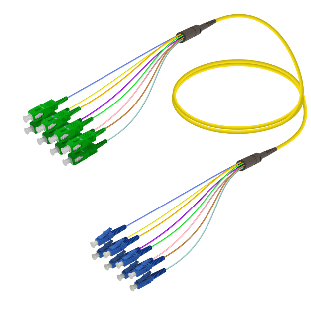 Fanout Kablo SC/APC-LC/UPC 8 SM