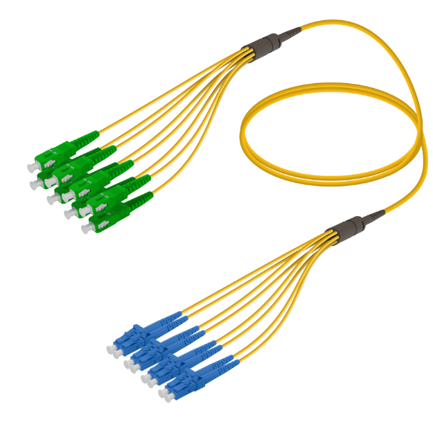 Fanout Kablo SC/APC-LC/UPC 8 SM