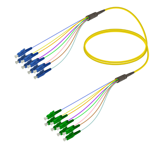 Fanout Kablo LC/UPC-LC/APC 8 Fiber SM