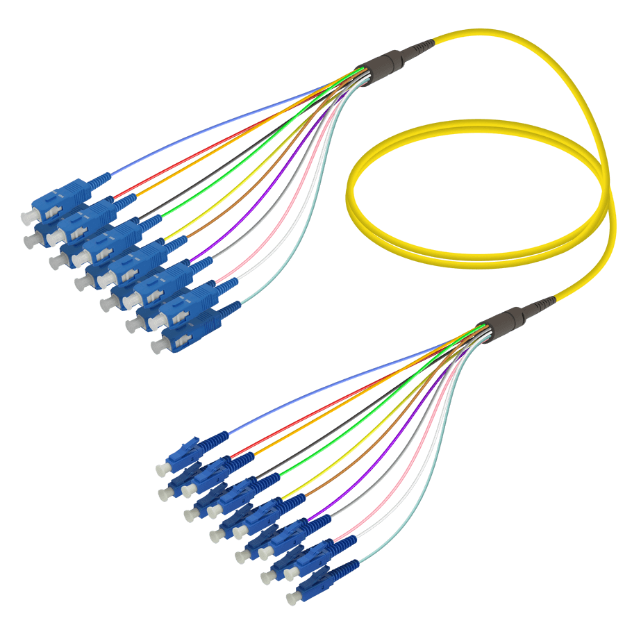 Fanout Kablo SC/UPC-LC/UPC 12 SM