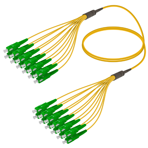 Fanout Kablo SC/APC-SC/APC 12 SM