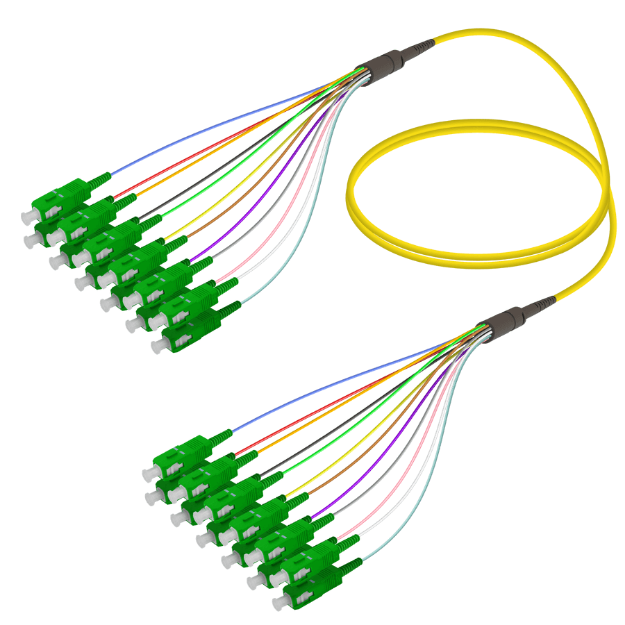 Fanout Kablo SC/APC-SC/APC 12 SM