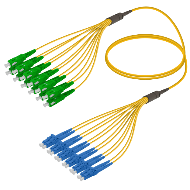 Fanout Kablo SC/APC-LC/UPC 12 SM