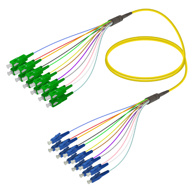 Fanout Kablo SC/APC-LC/UPC 12 SM