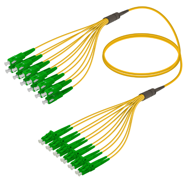 Fanout Kablo SC/APC-LC/APC 12 SM