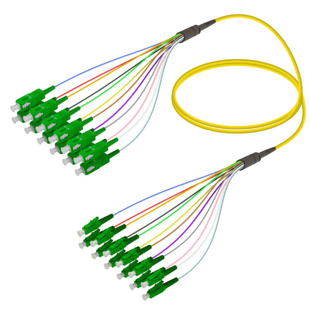 Fanout Kablo SC/APC-LC/APC 12 SM