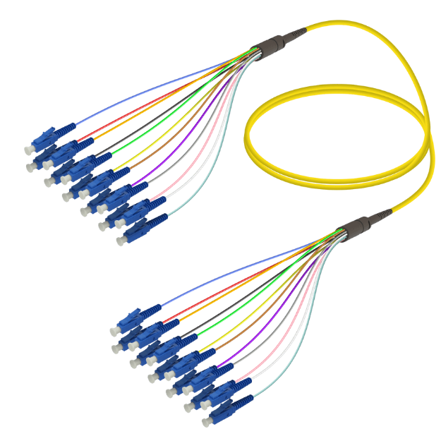 Fanout Kablo LC/UPC-LC/UPC 12 Fiber SM