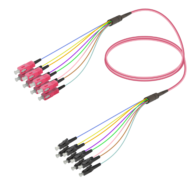 Fanout Kablo SC/UPC-LC/UPC 8 MM OM4