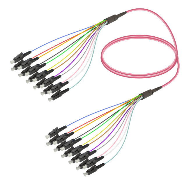 Fanout Kablo LC/UPC-LC/UPC 12 Fiber MM OM4