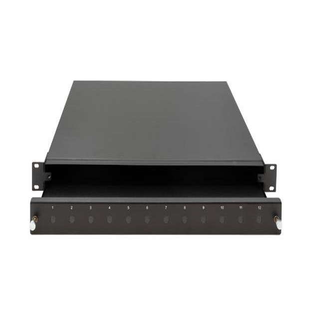 1U Patch Panel 12 Port FC Square Tip
